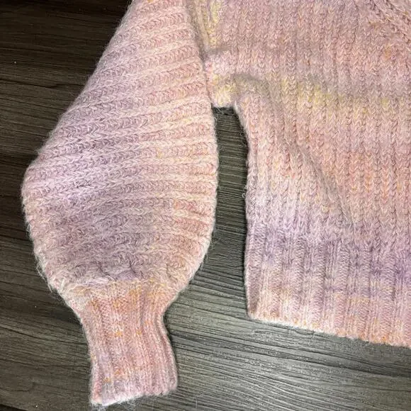 Urban Outfitters Cassia Space Dye Sweater Size Small Oversized Chunky Knit Pink - Picture 3 of 9